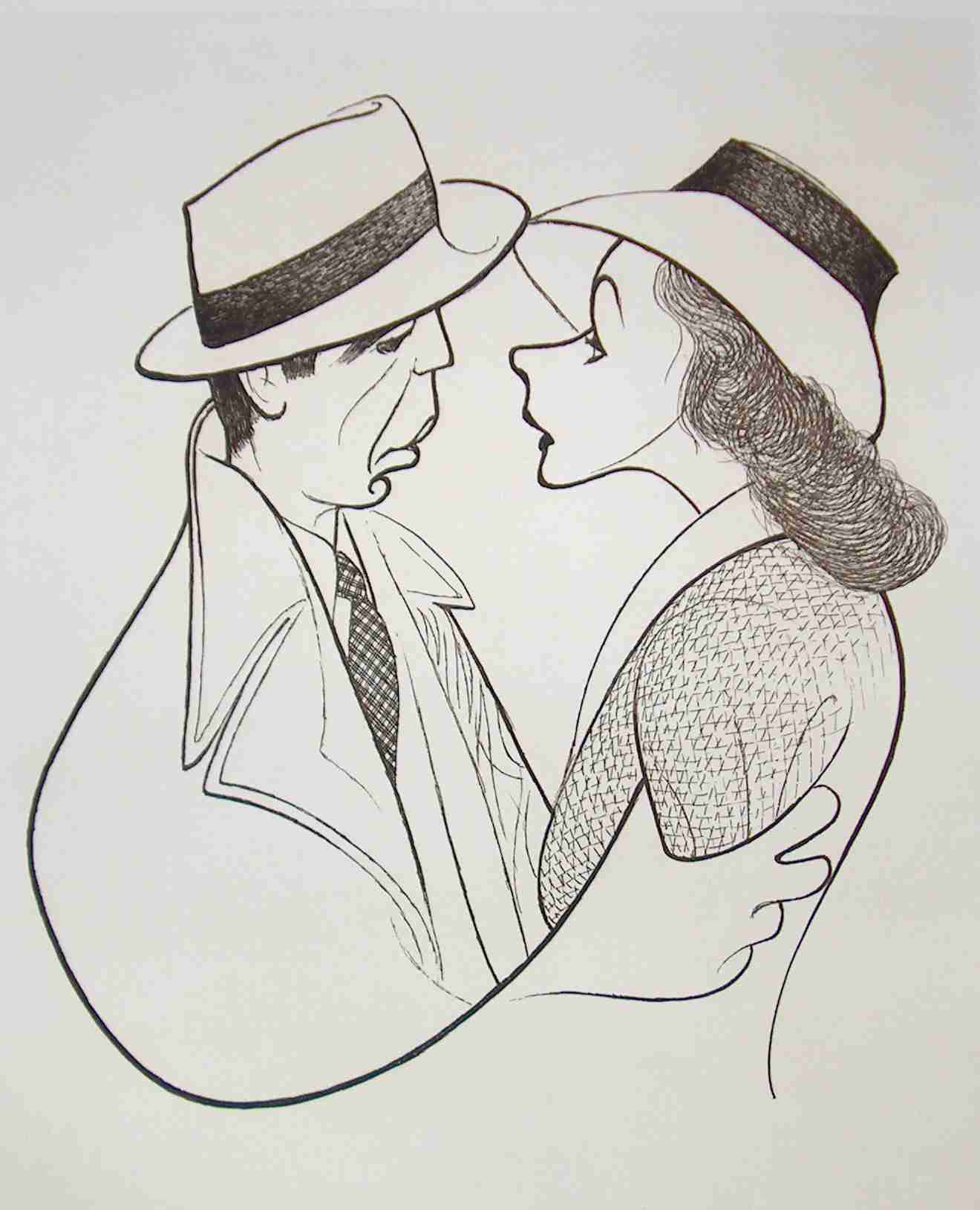 [ Ingrid Bergman and Humphrey Bogart in Casablanca ]