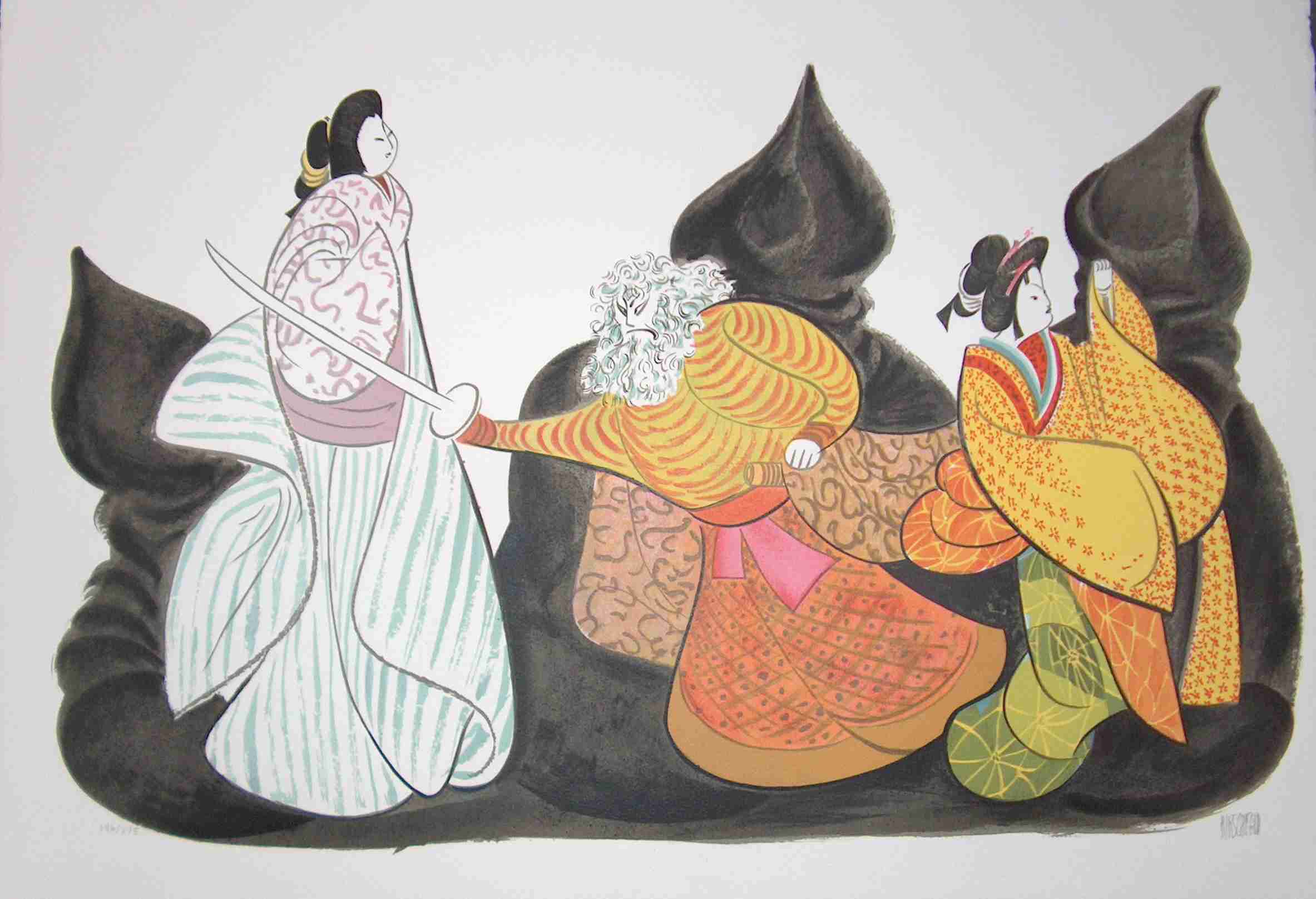 [ Kabuki Bunraku - From The Kabuki Theater Series ]