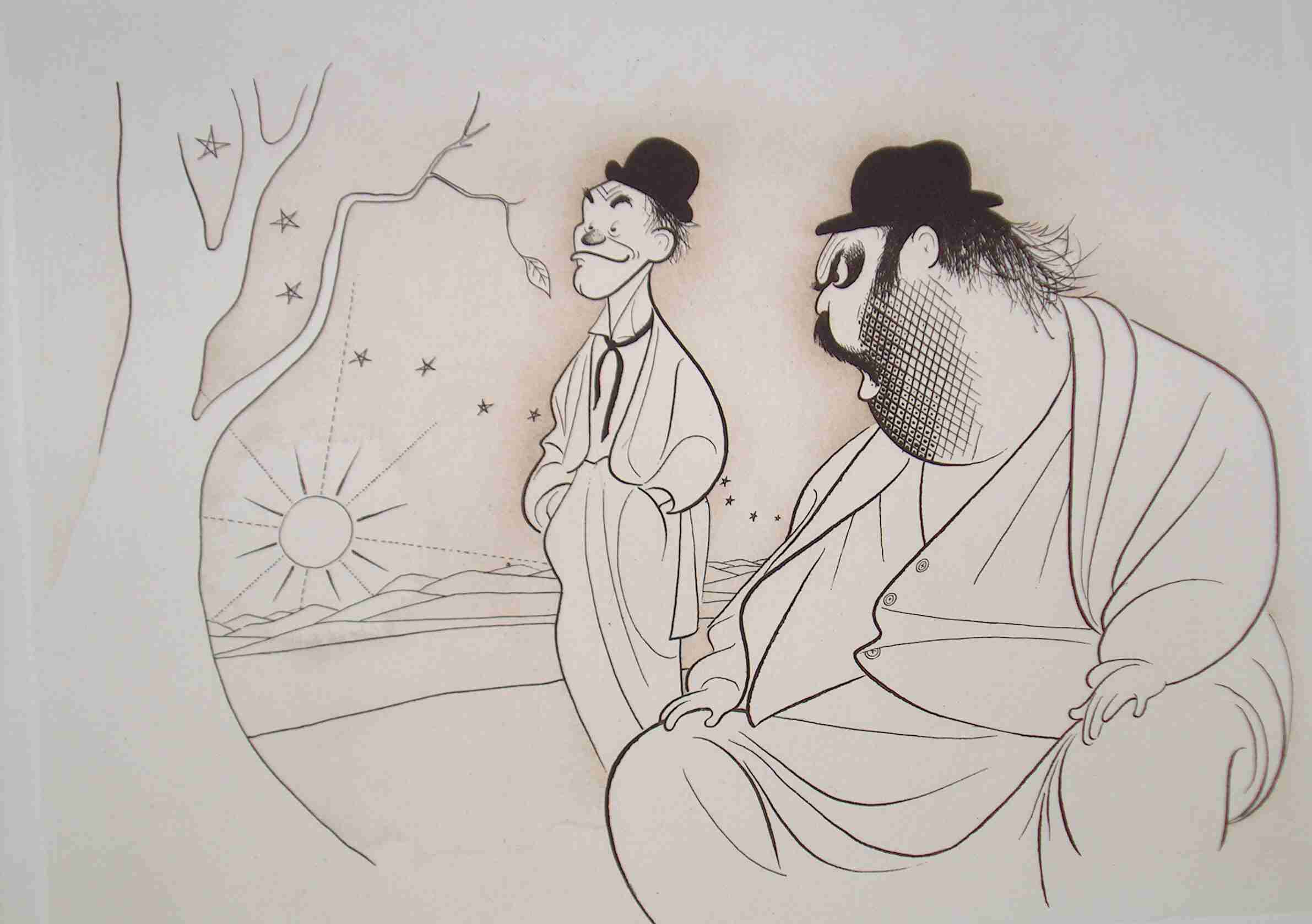 [ Zero Mostel and Burgess Meredith in Waiting for Godot ]