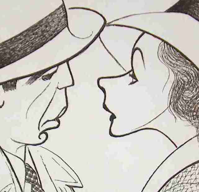 Ingrid Bergman and Humphrey Bogart in Casablanca